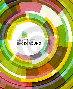 Geometric design circles, swirl