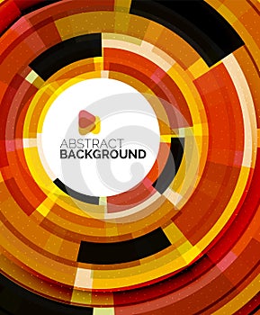 Geometric design circles, swirl