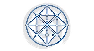 This design resonates with concepts of networks systems or data