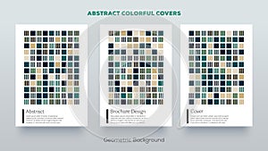 Geometric design covers. Minimal abstract pattern. Minimalistic colorful frame designs.