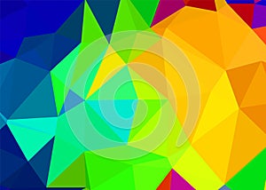 Geometric design. Dark blue â€‹gradient background. Geometric triangle, mosaic, abstract background EPS 10 Vector