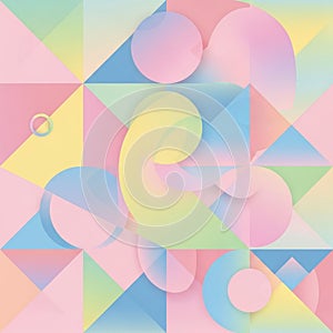 Geometric design featuring an array of overlapping triangles,