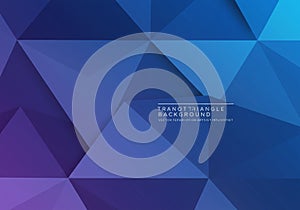 Geometric design featuring a pattern of interlocking triangles in shades of blue and