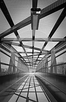 Geometric design in old bridge spanning railway
