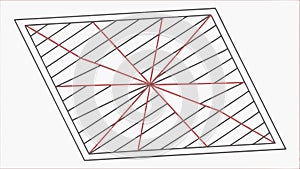 Geometric Diagonal Lines Pattern Design Element, vector design Generative AI