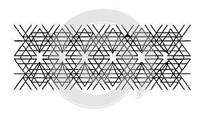 Geometric Diagonal Lines Vector Pattern for Abstract Borders, vector design Generative AI