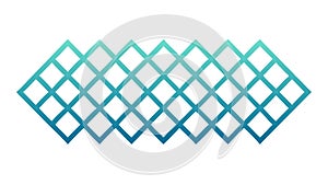 Geometric Diamond Grid Pattern, Abstract Modern Background, vector design Generative AI