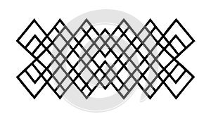 Geometric Diamond Lattice Pattern Texture, vector design Generative AI