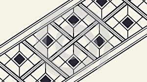 Geometric Diamond Panel, Modern Architectural Element, vector design Generative AI