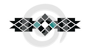 Geometric Diamond Pattern Border, Abstract Modern Design, vector design Generative AI