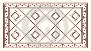 Geometric Diamond Pattern Seamless Vector Design, vector design Generative AI