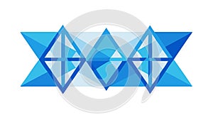 Geometric Diamonds Pattern Vector Icon for Luxury Design, vector design Generative AI