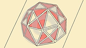 Geometric dome outline. Architecture sketch, structure design, dome form vector design Generative AI