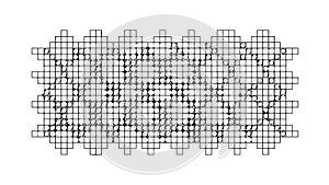 Geometric Dot Grid Pattern for Digital Backgrounds, vector design Generative AI