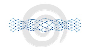 Geometric Dotted Abstract Pattern Element Vector, vector design Generative AI