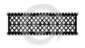 Geometric Dotted Border: Modern Abstract Line Design Element, vector design Generative AI