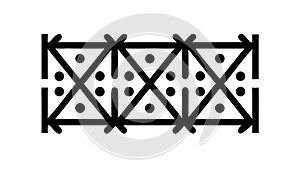 Geometric Dotted Pattern Abstract Modern Design Element, vector design Generative AI