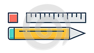 Geometric Drafting Tools, Measurement, Art Technical Drawing, vector design Generative AI