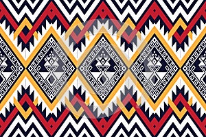 Geometric ethnic pattern traditional Design for background,carpet,wallpaper,clothing,wrapping,Batik,fabric,sarong.