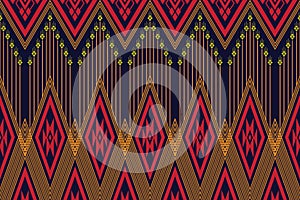 Geometric ethnic pattern traditional Design for background,carpet,wallpaper,clothing,wrapping,Batik,fabric,sarong,Vector illustrat