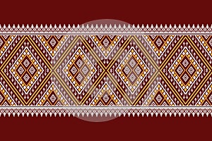 Geometric ethnic pattern traditional Design for background,carpet,wallpaper,clothing,wrapping,Batik,fabric,sarong,Vector illustrat