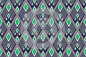 Geometric ethnic pattern traditional Design for background,carpet,wallpaper,clothing,wrapping,Batik,fabric,sarong,Vector illustrat