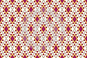 Geometric ethnic pattern traditional Design for background,carpet,wallpaper,clothing,wrapping,Batik,fabric,sarong,Vector illustrat