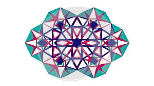 Geometric Faceted Abstract Shape Gradient, vector design Generative AI