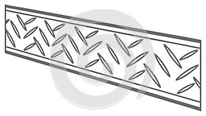 Geometric Fence Border Vector, Interlocking Pattern Design, vector design Generative AI