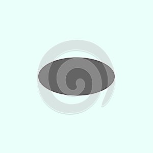 Geometric figures, ellipse icon. Elements of geometric figures illustration icon. Signs and symbols can be used for web, logo,