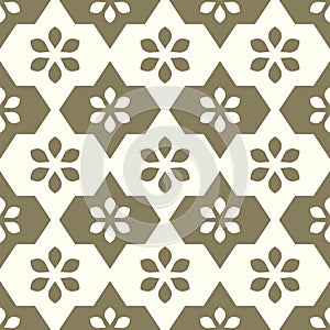 Geometric floral background