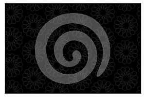 Geometric Floral Mandala thin Line Seamless Pattern