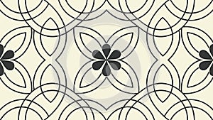 Geometric Floral Star Pattern Traditional Design Element Vector, vector design Generative AI