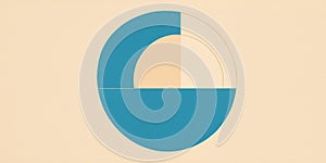 Vibrant shapes form a harmonious design on a light backdrop