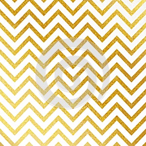 Vector geometric gold glittering seamless pattern on white background.