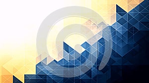 Geometric Gradient Background with Ascending Triangles