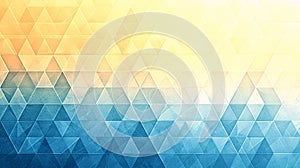 Geometric Gradient Background: Blue to Yellow Triangles