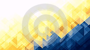 Geometric Gradient Background with Yellow and Blue Diamonds