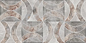 Geometric gray diamond pattern background, colorful digital wall tile dekor design photo