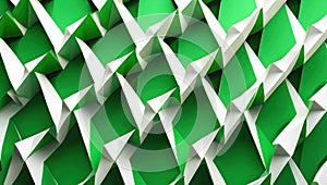 Geometric Green and White Abstract Pattern image photo