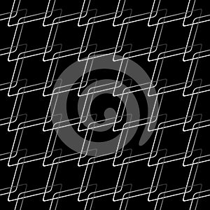 Geometric grid background Modern black and white abstract texture