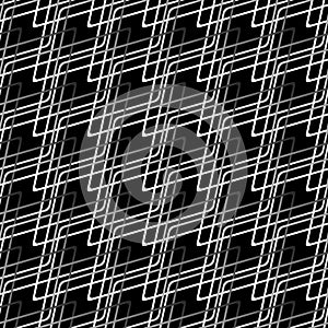 Geometric grid background Modern black and white abstract texture