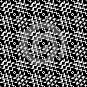 Geometric grid background Modern black and white abstract texture