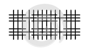 Geometric Grid Line Pattern Abstract Modern Background Element Vector, vector design Generative AI