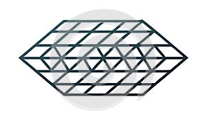 Geometric Grid Pattern, Abstract Intersecting Lines. vector design Generative AI