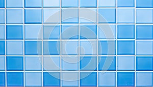 Geometric Grid Pattern Light Blue Ceramic Tile Wall Texture