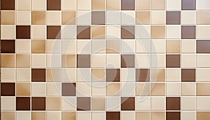 Geometric Grid Pattern light cream Ceramic Tile Wall Texture