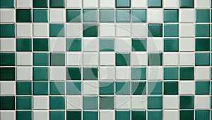 Geometric Grid Pattern light green Ceramic Tile Wall Texture