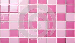 Geometric Grid Pattern light pink Ceramic Tile Wall Texture