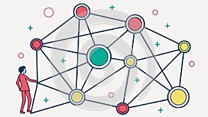 Geometric Grid Pattern: Modern Abstract Design Element Art, vector design Generative AI